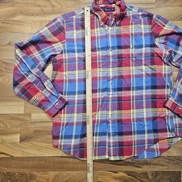 Ralph Lauren Plaid Button Down Shirt Men’s XL - Picture 5 of 8